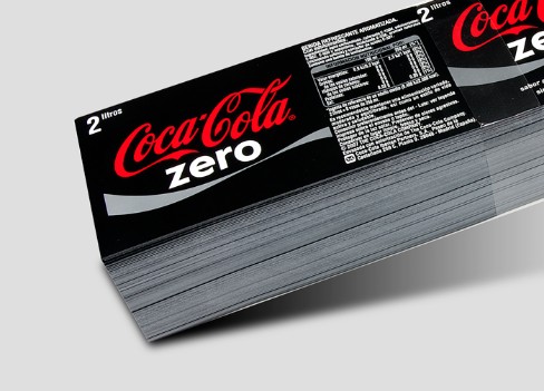 etiquetas precortadas coca-cola zero